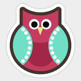 Cute Owl (Version Two) Sticker